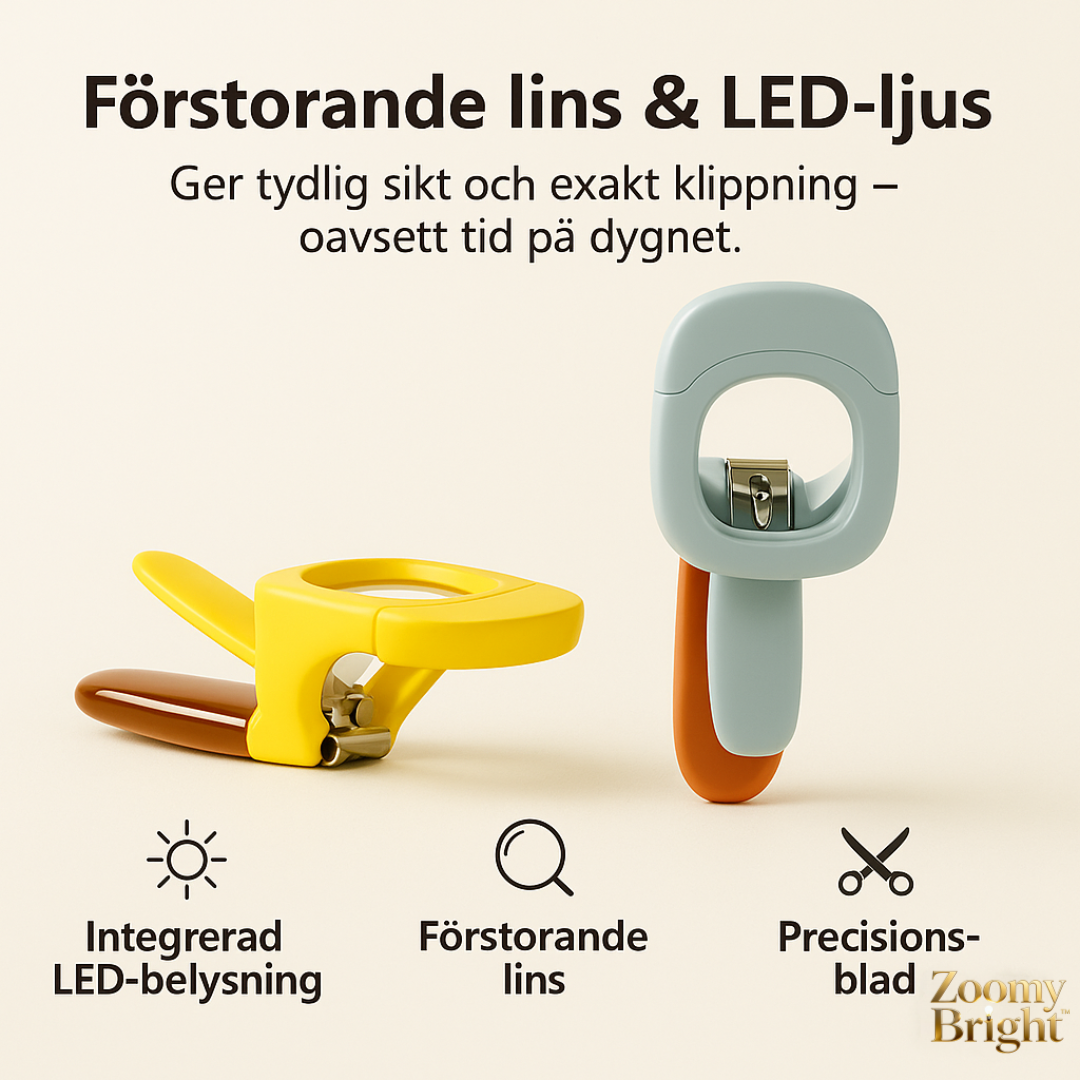 Zoomy Bright™ LED Nail Clipper